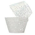 thumbnail image 2 of Hariumiu Kitchen Cupcake Wrappers Pack of 12/48 Filigree Artistic Bake Cake Paper Cups Little Vine Lace Laser Cut Liner Baking Cup Muffin Case Trays for Wedding Party Birthday Decoration, 2 of 10