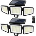 thumbnail image 1 of Solar Motion Sensor Outdoor Lights LM Bright LED Security Flood Light Adjustable Head Night Lighting Solar Powe IP with Remote for Outside Garage Yard, 1 of 7