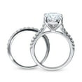 thumbnail image 4 of BERRICLE Sterling Silver Solitaire Wedding Engagement Rings 5.5 Carat Oval Cut Cubic Zirconia CZ Ring Set for Women, Rhodium Plated Size 5.5, 4 of 13