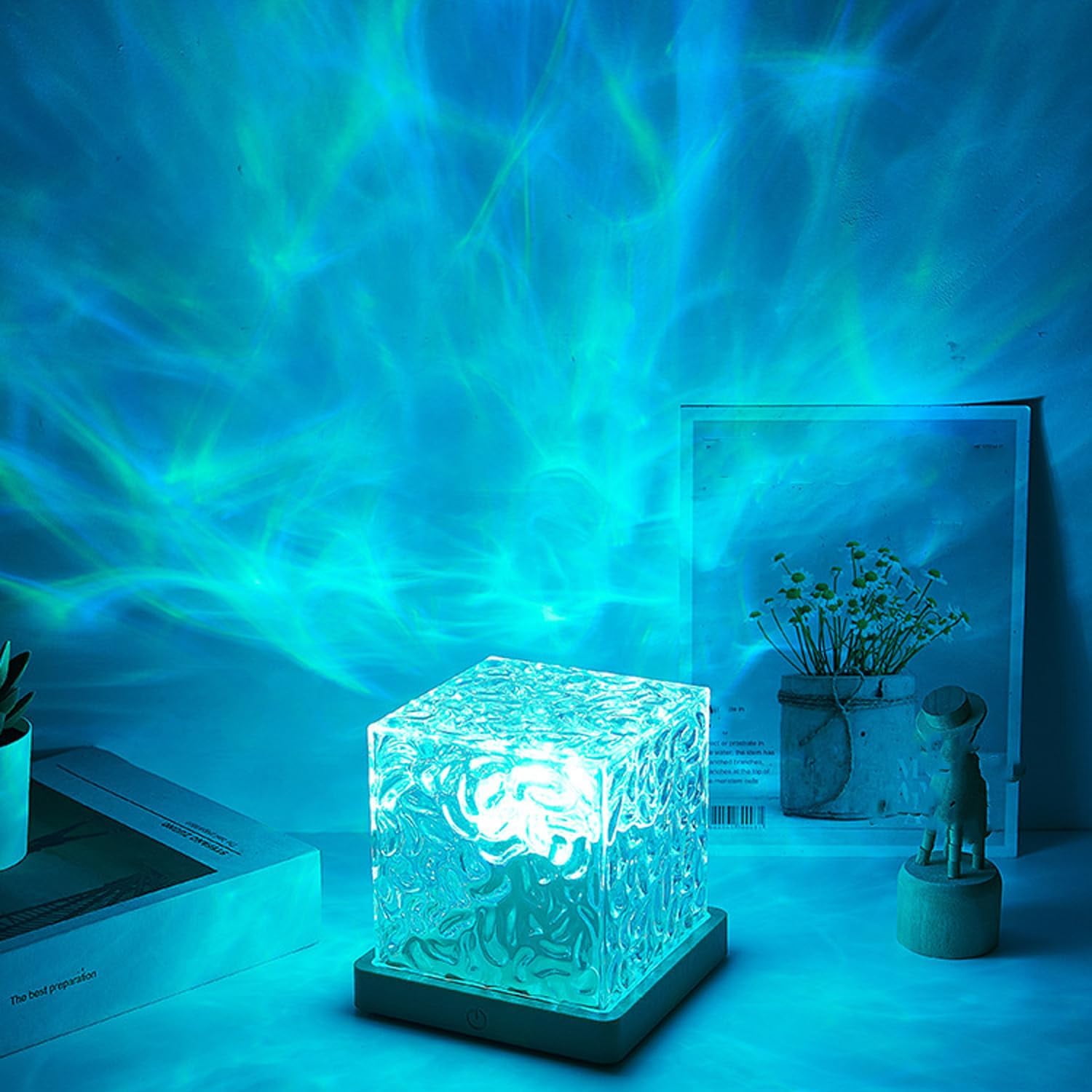 Magical Northern Lights with 16 Colors, Rechargeable Aurora Galaxy Lamp with Remote Control, Dimmable Night Light for Bedroom Decor and Gift for Teens