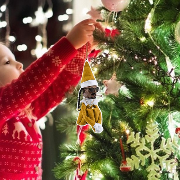 A Stoop Decoración navideña Acrílico Un colgante navideño para árboles Ventanas Coches