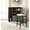 Black, variant on Safavieh Southeast Asia Square High Back Barstool, Dark Brown