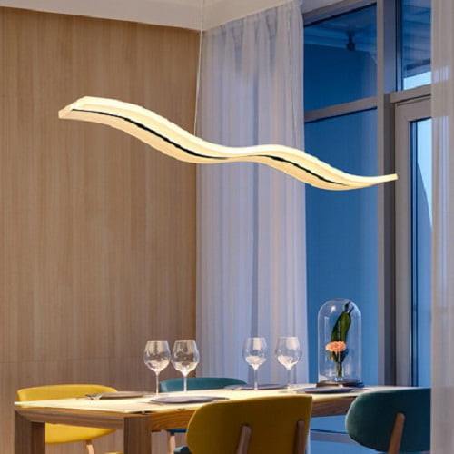 wave chandelier modern