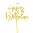 thumbnail image 3 of Acrylic Happy Birthday Cake Topper Set, 10 Pieces Rose Gold Party Dessert Decorations for Festive Celebrations and Bakery Projects, 3 of 8