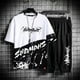 thumbnail image 3 of Trajes deportivos Top Camiseta de algodón para hombre Ropa básica para hombre Capris originales Marcas Pantalones elásticos de lujo Conjuntos 2024 Chándal de tendencia, 3 of 4
