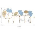 thumbnail image 3 of gancho de pared de abrigo Ins Light Gancho De Lujo Para Colgar En La Pared Ginkgo Leaf Shape Key Holder Hook Rack Dorado Azul Claro A Dorado Celeste A Magideal gancho de pared de abrigo, 3 of 7