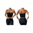 thumbnail image 3 of Womens Tube Tops Strapless Crop Tops Basic Backless Sleeveless Bandeau Going Out Cute 2025 Summer Outfits Black S, 3 of 7