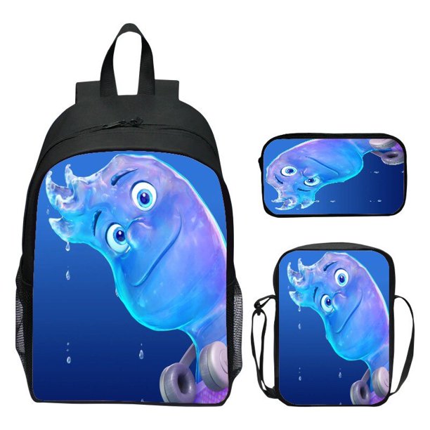 ELI 152 Mochila de película de dibujos animados de ciudad para niño y niña, mochila escolar primaria y de mediana edad, bolso de hombro de viaje para computadora portátil, 3 piezas / juego zhangyuxiang unisex