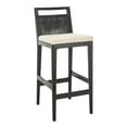 thumbnail image 4 of SAFAVIEH Darin Bar Stool Black / White, 4 of 7