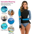 thumbnail image 5 of iMounTEK Two Piece Long Sleeve Swimsuits Sun Protection Swim Shirt and Bottom Sexy Bikini Set, XL, 5 of 6