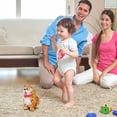 thumbnail image 6 of 9.4in Electronic Walking Dog Plush Toy, Interactive Barking Pet Prop with Leash, Simulated Puppy Animal Figure, Random Color Electric Plush Puppy, Animated Stuffed Dog for Home Play, 6 of 6