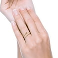 thumbnail image 6 of Yellow Tone, Simulated Cubic Zirconia Size-8 Petite Dainty Snake Ring Band 925 Sterling Silver, 6 of 7