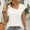 White, variant on Women’s Tops Dressy Casual Cap Sleeve Asymmetrical Neck T-Shirt Summer Fashion Business Work Shirts ,Black,XXL