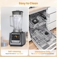 thumbnail image 4 of Blenders for Kitchen, 2000W Blender for Smoothies 35000 RPM Professional Grade High-Speed Smothie Blender with 68oz Pitcher & 27oz To-Go Cup for Smoothies, Ice, and Frozen Fruit, 4 of 8