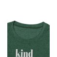 thumbnail image 7 of XCHQRTI Graphic Womens Tshirt Kindness Letter Short Sleeve Kind Ladies Top, 7 of 7