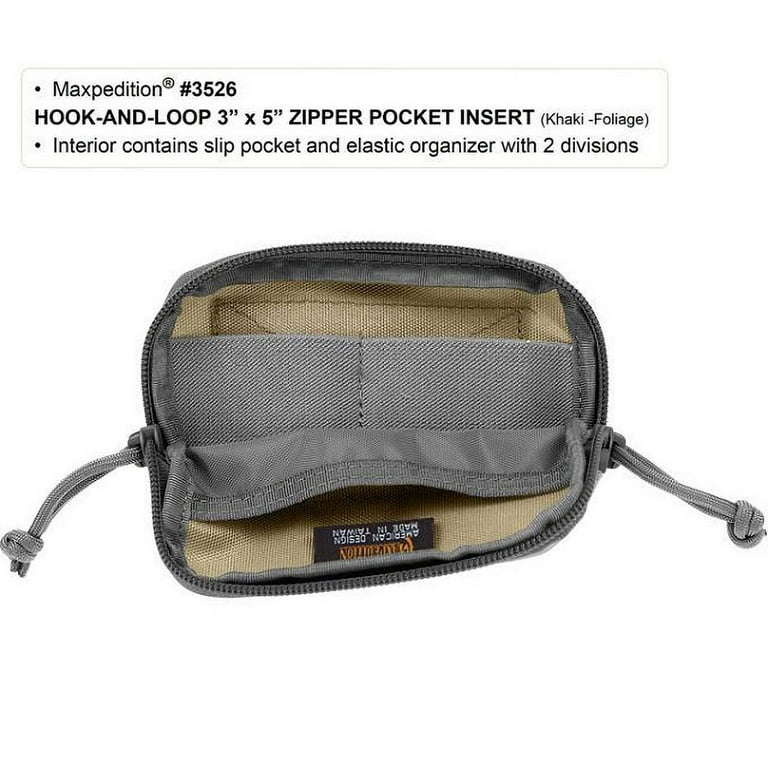 【WONDER WONDER】Piaen Hardtack Zipper Pocket Nylon Long SK Hook & Loop Zipper Pocket - Walmart.com