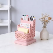 Fesfesfes Desk Organizer 3 Compartment Pen Holder Cute Desktop Organizer Stationery Organizer Desk Pencil Pen Holder for Desk Office Supplies for School Home