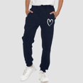 thumbnail image 3 of Akiihool Boys Uniform Pants Pull on Boys Wide-Leg Pants Summer Loose Fitting Boys Pants (Navy,8-10 Years), 3 of 7