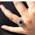 thumbnail image 6 of Natural Black Onyx Ring, 925 Sterling Silver Ring, 5mm Round Cabochon Ring, Gemstone Ring, Handmade Designer Ring, Onyx Jewelry For Women's, 6 of 10