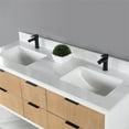 thumbnail image 5 of Dione 60" Double Bathroom Vanity in Weathered Pine with Aosta White Composite Stone Countertop without Mirror, 5 of 8