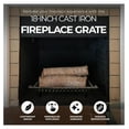 thumbnail image 2 of 18 Inch Cast Iron Fireplace Grate for Fireplace Log and Holders, Home Improvement, and Hearth , Black, 2 of 5