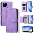 thumbnail image 2 of Google Pixel 4A 5G Case ,Zipper Handbag Wallet Leather Cover with Crossbody Detachable Lanyard Strap, 2 of 5