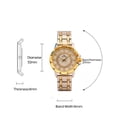 thumbnail image 3 of Sfonq Price Drop Womens Watches ,Mothers Day Gift for Grilfriend Ladies Fashion Watch Metal Case Strap Analog Watch Flash Diamond Quartz Watch,gold Buy 2 Save 10%, 3 of 3