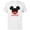 White, variant on Mickey Mouse Red Shorts Icon Fiancé Engagement Family- Short Sleeve Cotton T-Shirt for Adults - Customized-Natural