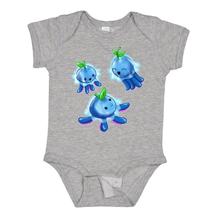 

Inktastic Blueberry Jellyfish Trio-cute and Fun Boys or Girls Baby Bodysuit