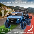 thumbnail image 5 of JoyWheels TOYOTA 50W Ride on Toy Cars,12V Powered Ride on Truck With Remote Control,3mph,Blue, 5 of 9