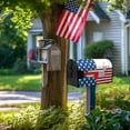 thumbnail image 3 of Mailbox Cover Standard Size Labor Day Magnetic America Old National Flag Mailbox Covers Waterproof Mail Box Covers Post Wraps Letter Box Cover for Home Garden Yard Decor 18x21 Inch, 3 of 6