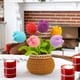thumbnail image 4 of Decoración de plantas de crochet hechas a mano | Adorno de escritorio tejido multicolor artesanal para el hogar y la oficina | Tallos ajustables, regalo hipoalergénico para profesores, madres y, 4 of 7