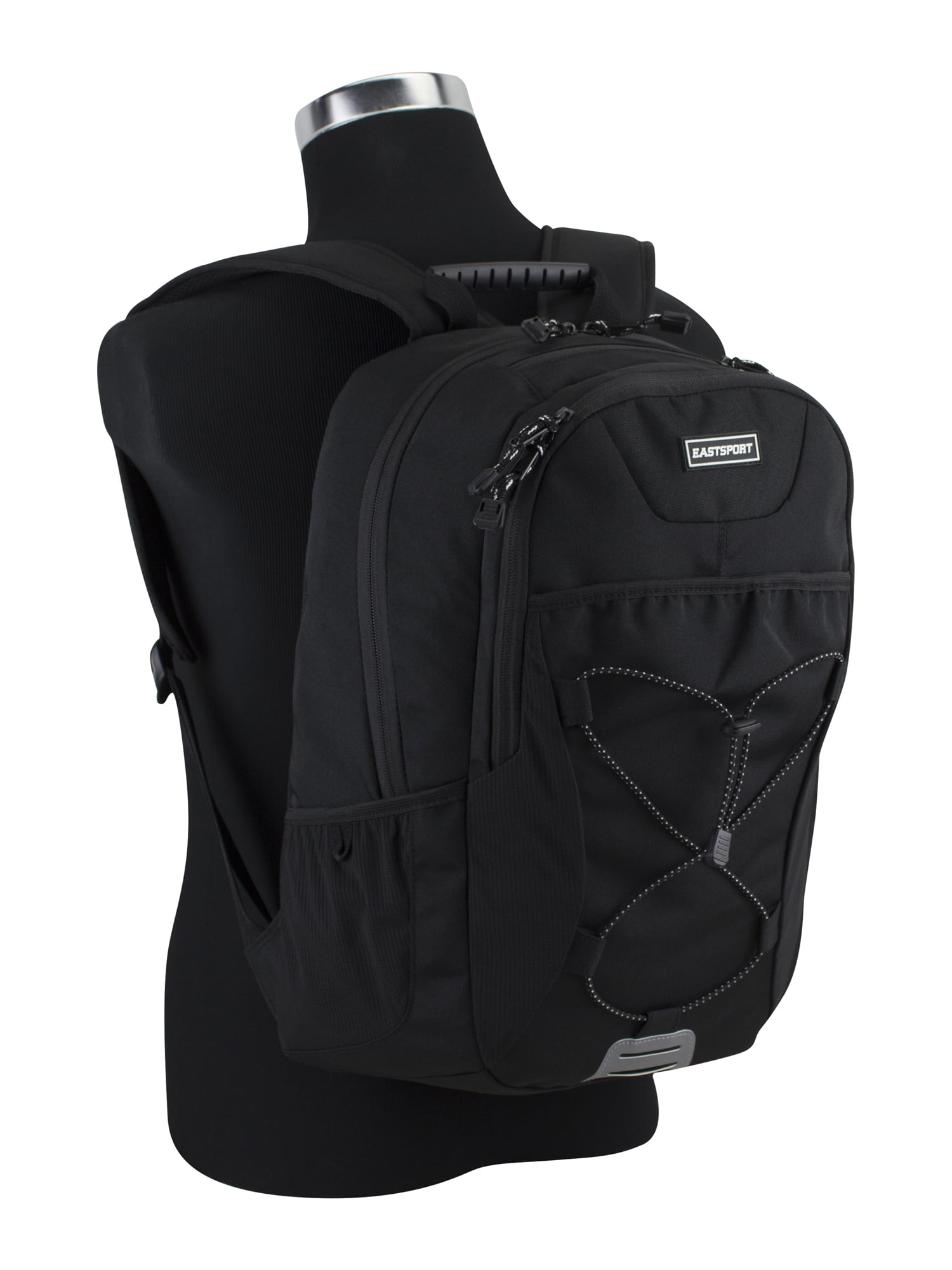 Eastsport Unisex Summit Bungee Backpack, Black