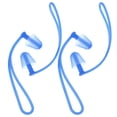 thumbnail image 4 of 2 pares de tapones para los oídos de natación de silicona Tapones auditivos ergonómicos sumergibles bajo el agua con cuerda colgante para adultos Niños (azul), 4 of 6