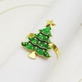 thumbnail image 4 of kurtrusly 6Pcs Christmas Napkin Rings Holders Christmas Tree Napkin Rings Holiday Wedding Thanksgiving Dinner Parties Home Table Decoration, 4 of 8