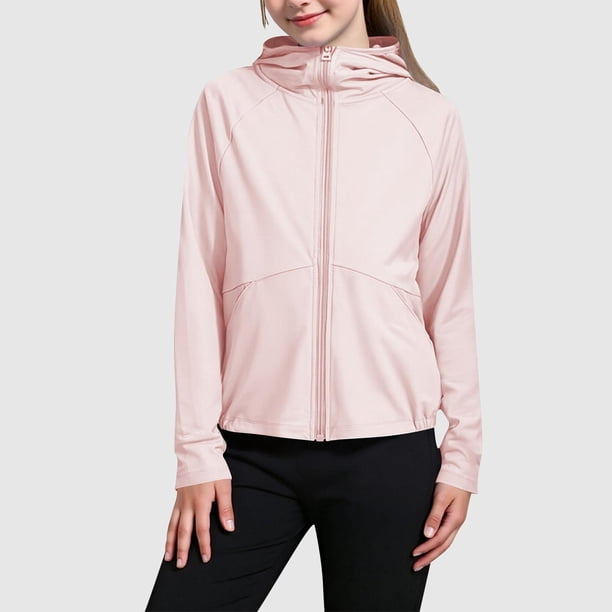 Chaquetas y abrigos casuales con capucha de manga larga, ropa de protección solar para niños y niñas en verano, chaqueta fina con capucha de sensación fresca, ropa de protección solar para niños, tops