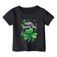 thumbnail image 1 of FhsagQ T-Shirt Décontracté d'Été à Manches Courtes Col Rond pour Filles, Printemps, 4T Noir 12-13 Ans, 1 of 4