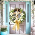 thumbnail image 4 of YWIYIUD 1PC Happy Easter Door Cover Easter Decorations, 71x35 Inch Easter Rabbit Eggs Door Banner Welcome Easter Banner Spring Theme Rabbit Door for Front Door Wall Indoor Outdoor Home Decor, 4 of 5