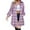#0387-Purple, variant on Plus Size Womens Plaid Flannel Long Sleeve Shirt Button Down Long Blouses Tops Shacket Jackets Coats with Gift Pockets