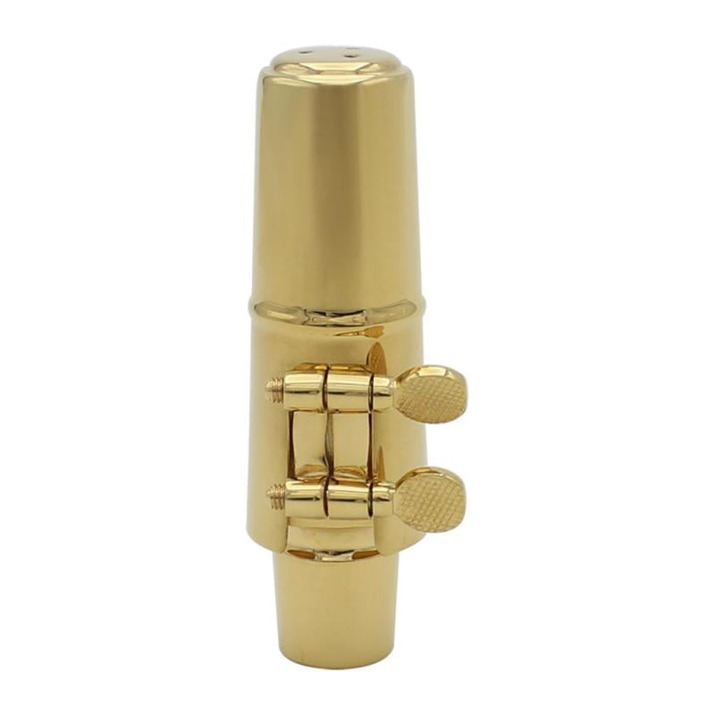 Gold Plated Alto Saxophone Mouthpiece #8 Ligature/Cap 