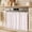 Pink, variant on Simple Vertical Stripes Oven Skirt for Farmhouse Kitchen Décor, Modern Minimalist Lines Pink Oven Curtain Tie Top Decorative Stove Skirt, Cabinet Dish Washer Curtains with 8 Ribbon Ties 32"x24"