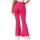 thumbnail image 3 of INSPIRE CHIC Pantalones Largos Vintage para Mujeres Clásicos de Cintura Alta Jeans de Campana Rosa Fucsia M, 3 of 5