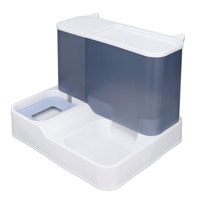 Alimentador De Alimentos Secos Para Gatos, Alimentador Para Mascotas, Dispensador De Agua, Ventana De Visualización Transparente, Automático, Elegante, Integrado Para La Vida