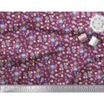 thumbnail image 2 of Soimoi Pink Poly Georgette Fabric Leaves,Insect & Floral Artistic Fabric Prints by Yard 52 Inch Wide, 2 of 3