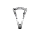 thumbnail image 2 of Araiya Fine Jewelry 10K White Gold Round-shape Lab Grown Diamond Engagement Ring ( 1/2 cttw, D-F Color, VS Clarity) Size 6.5, 2 of 5