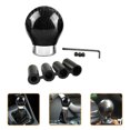 thumbnail image 3 of Miangastore 1 Set Round Universal Gear Head Carbon Fiber Shifting Knob Car Accessories, 3 of 8