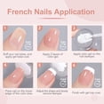 thumbnail image 3 of Set de manicura francesa GAOY, sellador de uñas con 2 esmaltes de gel, 3 of 6