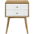 thumbnail image 4 of Modà Modern Contemporary Urban Design Bedroom Nightstand, White, Wood, 4 of 5