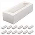thumbnail image 3 of 25 Macaron Boxes, Macaron Box for 6, (Interior Mesurement 7.2 inch×1.96 inch×1.96 inch), Macaroons White macaron box,Macaron Packaging Boxes with Clear Window Kraft without Macarons inside, 3 of 4