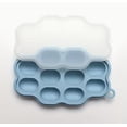 thumbnail image 1 of 1 bandeja for congelador de alimentos, molde de silicona for paletas con alimentador de mordedores, fabricante de paletas congeladas for comida casera for bebés, purés y cubitos de hielo, 1 of 2